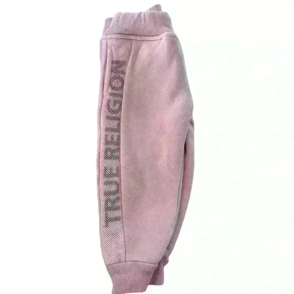 True Religion Size 12 Months Sweat Pants Pink Girls - Picture 3 of 4